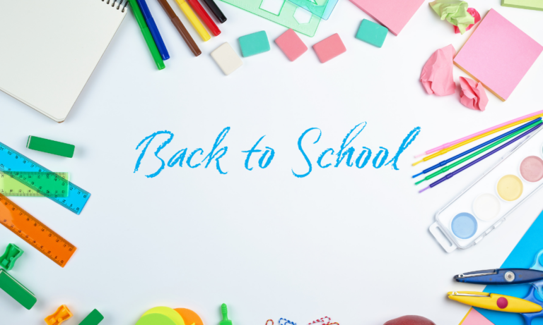 Back to school stationery supplies