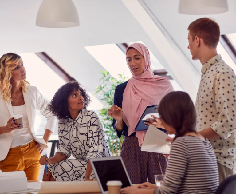 Diverse business team in the office