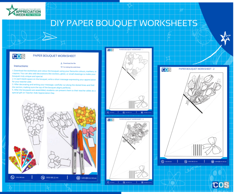 Paper Bouquet worksheet