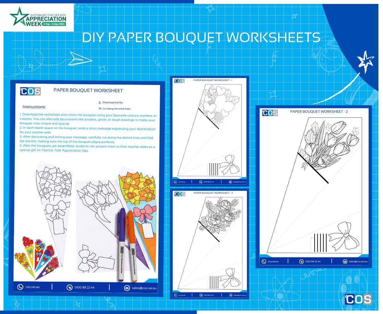 Paper Bouquet worksheet