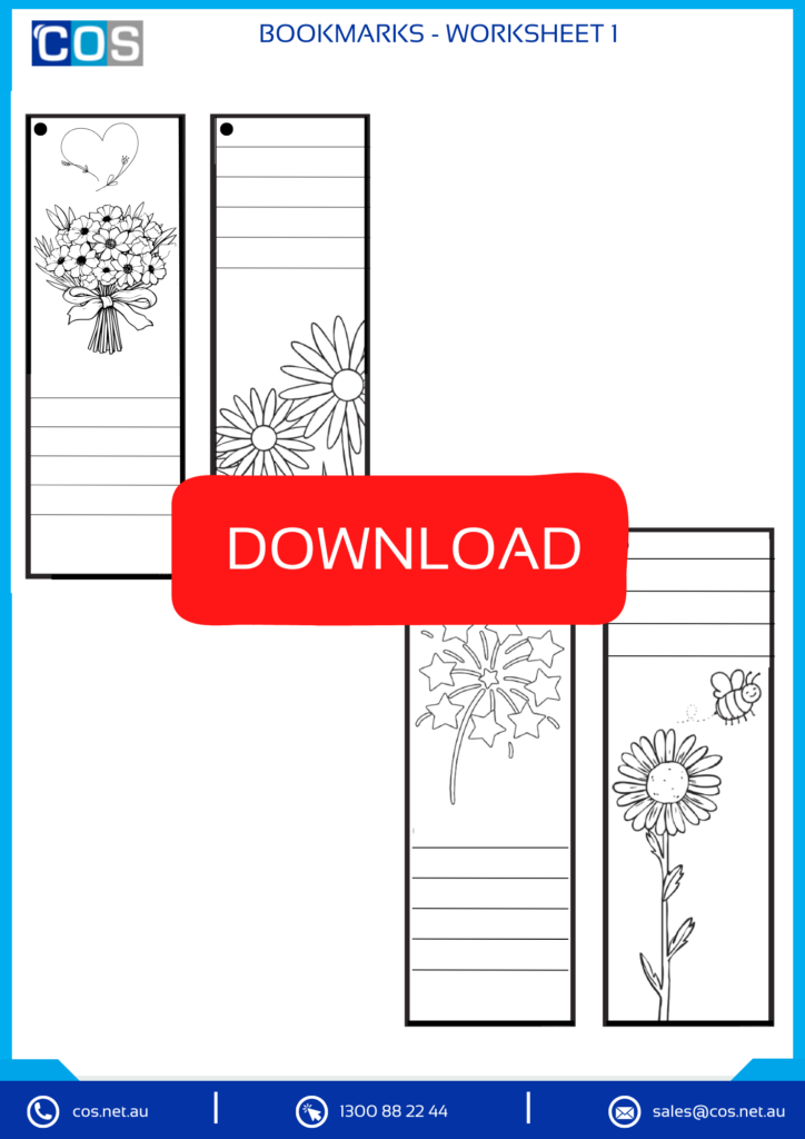 Teacher's Day Bookmarks worksheet