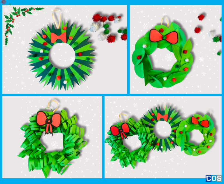 3 Christmas wreath craft