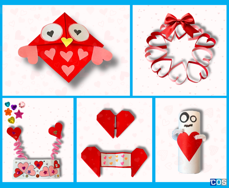 Step by step instructions on how to make valentines day crafts